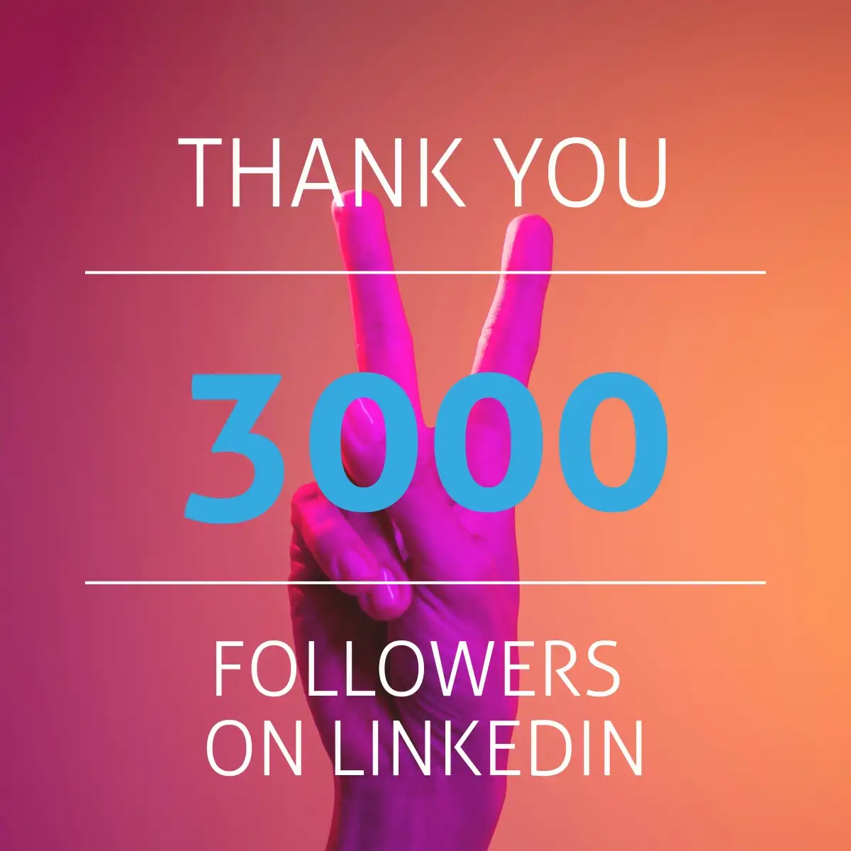 3.000 Follower – ein herzliches Dankeschön