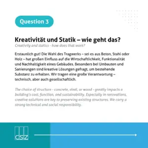 Interview - Karin Friedrich, Projektleiterin für Konstruktiven Ingenieurbau -Question 3