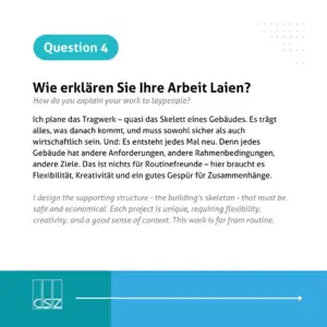 Interview - Karin Friedrich, Projektleiterin für Konstruktiven Ingenieurbau -Question 4