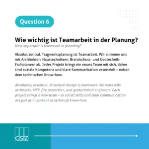 Interview - Karin Friedrich, Projektleiterin für Konstruktiven Ingenieurbau -Question 6