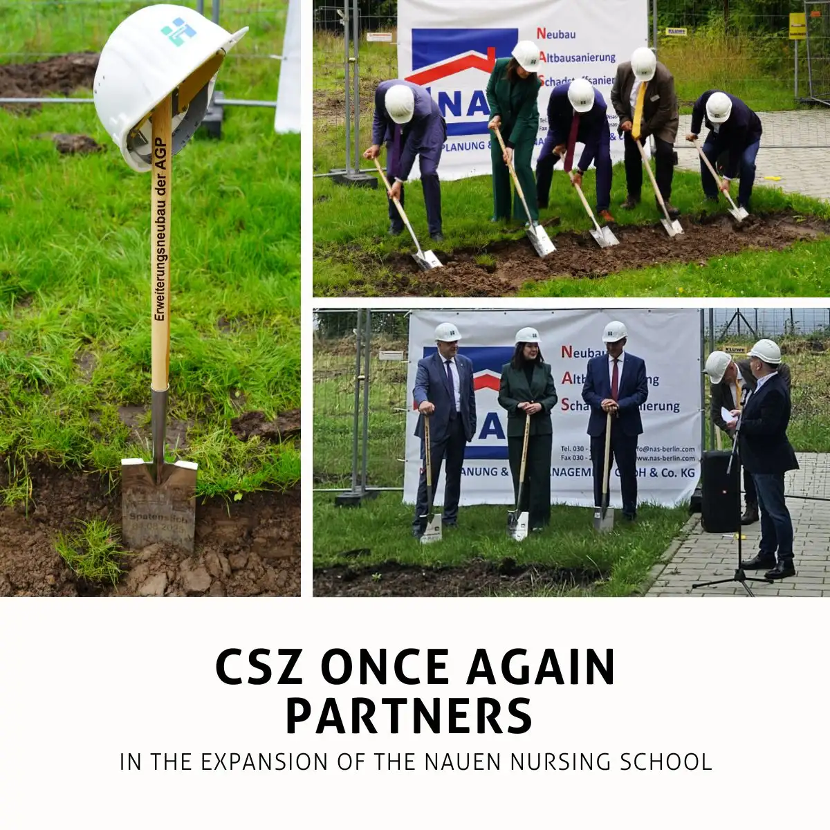 CSZ-Spatenstich Erweiterungsbau Pflegefachschule Nauen