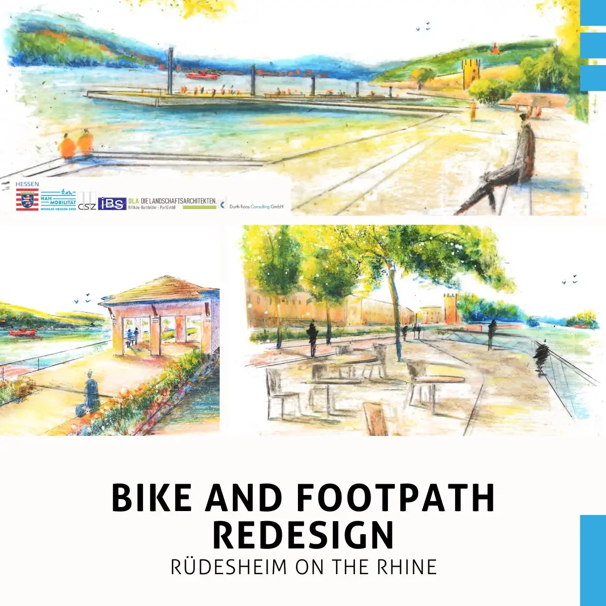 Redesign of cycle paths and footpaths in Rüdesheim am Rhein – a CSZ practical example