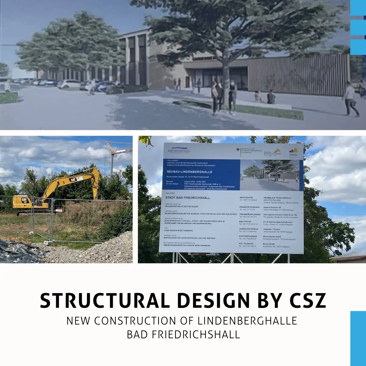 CSZ beim Neubau der Lindenberghalle Bad Friedrichshall