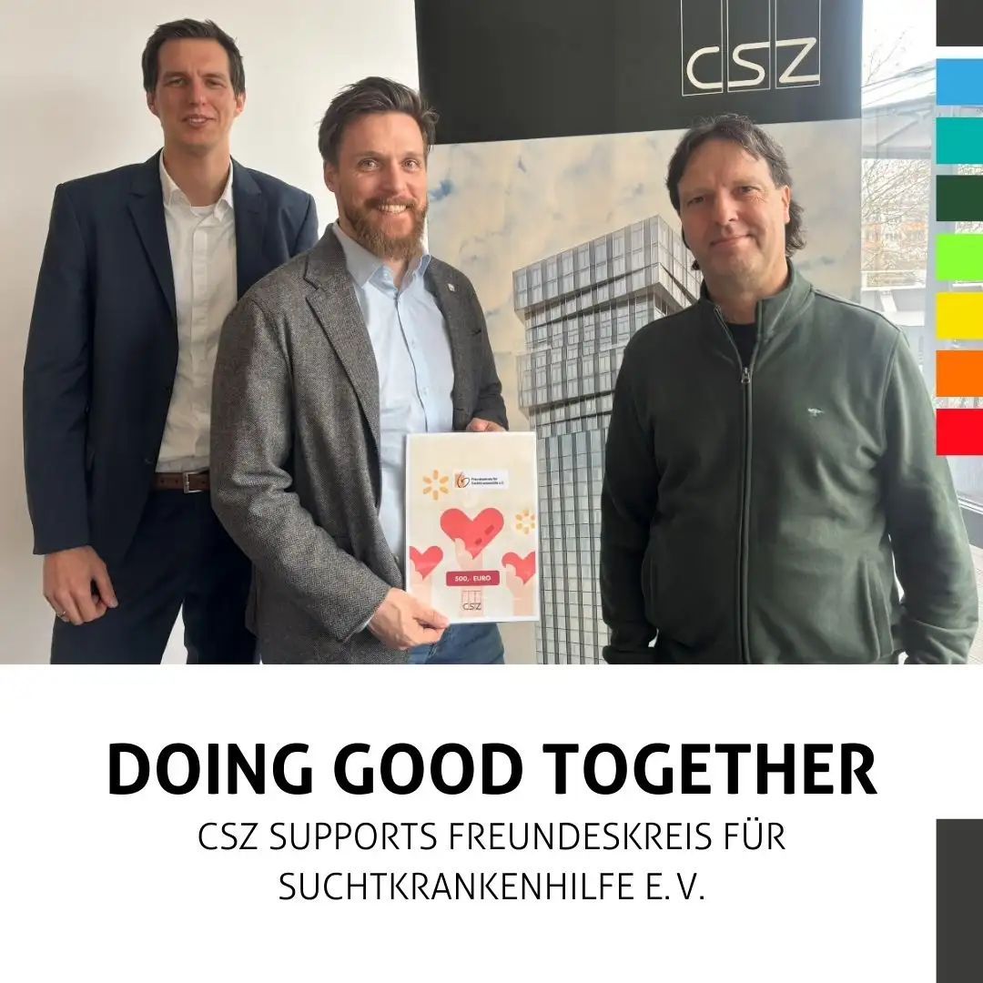 Gemeinsam Gutes tun - CSZ unterstützt Suchtkrankenhilfe